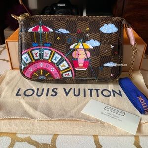 Mini Pochette Accessoires Damier Ebene Holiday